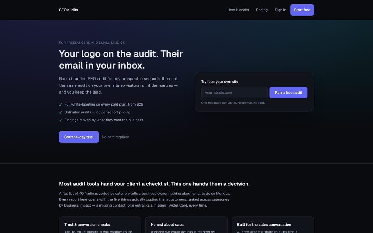 Screenshot of ReportMagnet